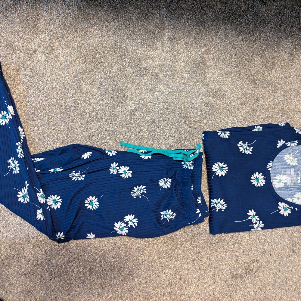 Floral Blue Joy Spun Pajamas
